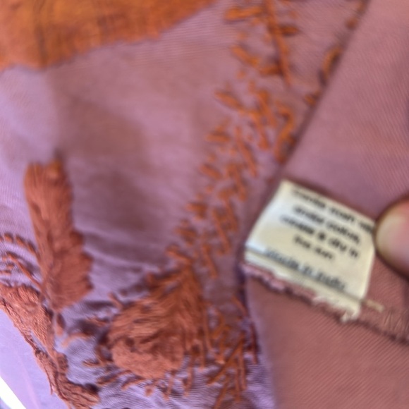 Magnolia pearl top. Dusty pink with orange stitching - Picture 4 of 4
